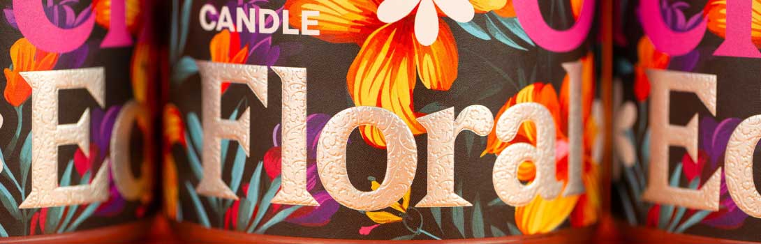 Détail floral micro-gaufré