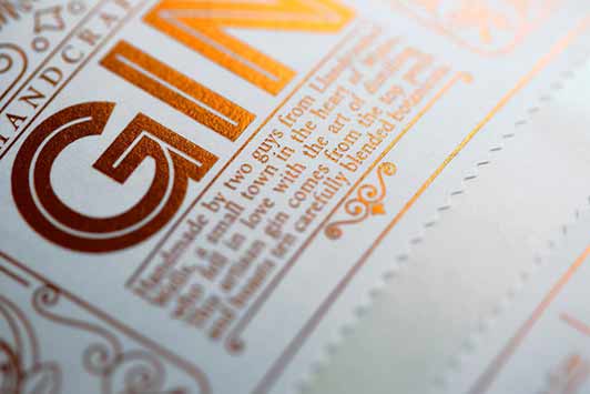 étiquette gin