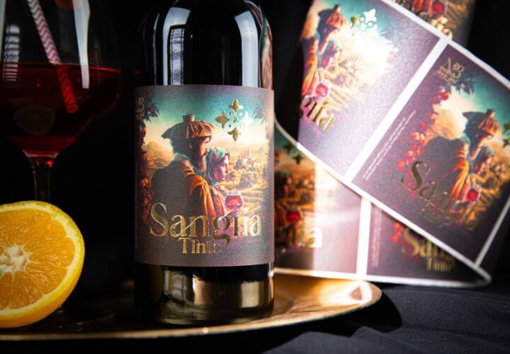Étiquettes-de-vin-dorure-à-chaud-Sangria