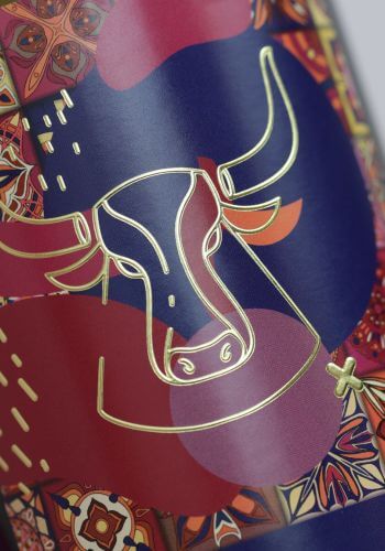 Étiquettes-de-vin-dorure-galbée-Vino-Tinto