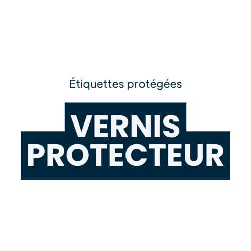 Étiquettes-protégées-vernis-protecteur