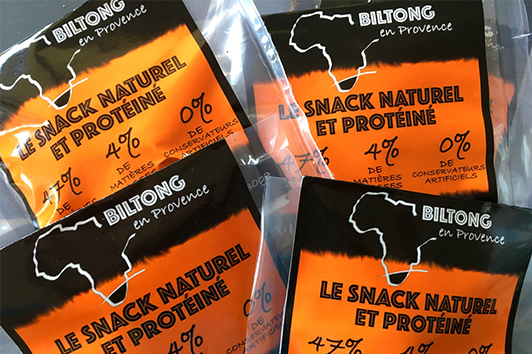 étiquette agro alimentaire snack protéiné