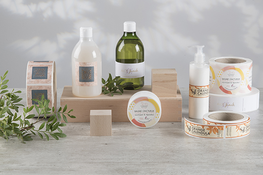 étiquettes cosmétiques